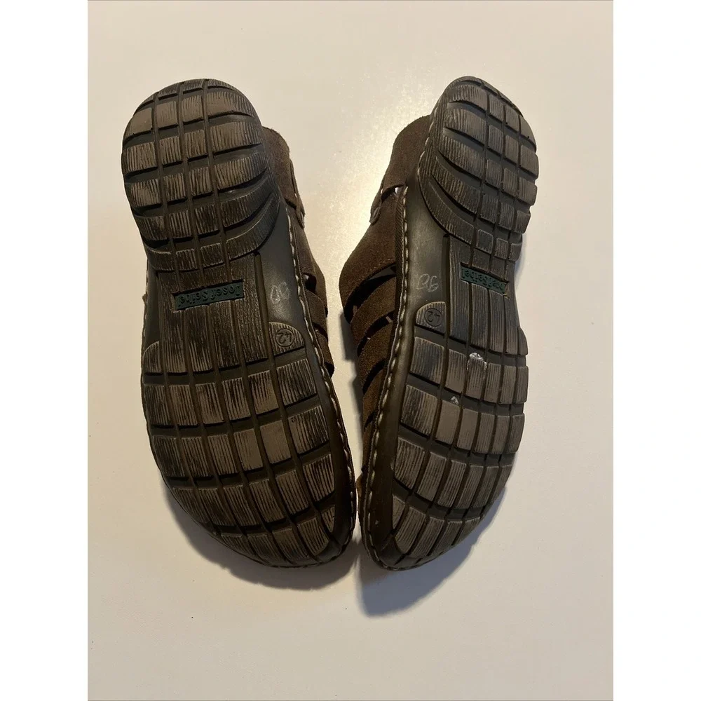 Josef Seibel mens Size 42 river sandals Brown 205693 Closed‎ Toe Leather